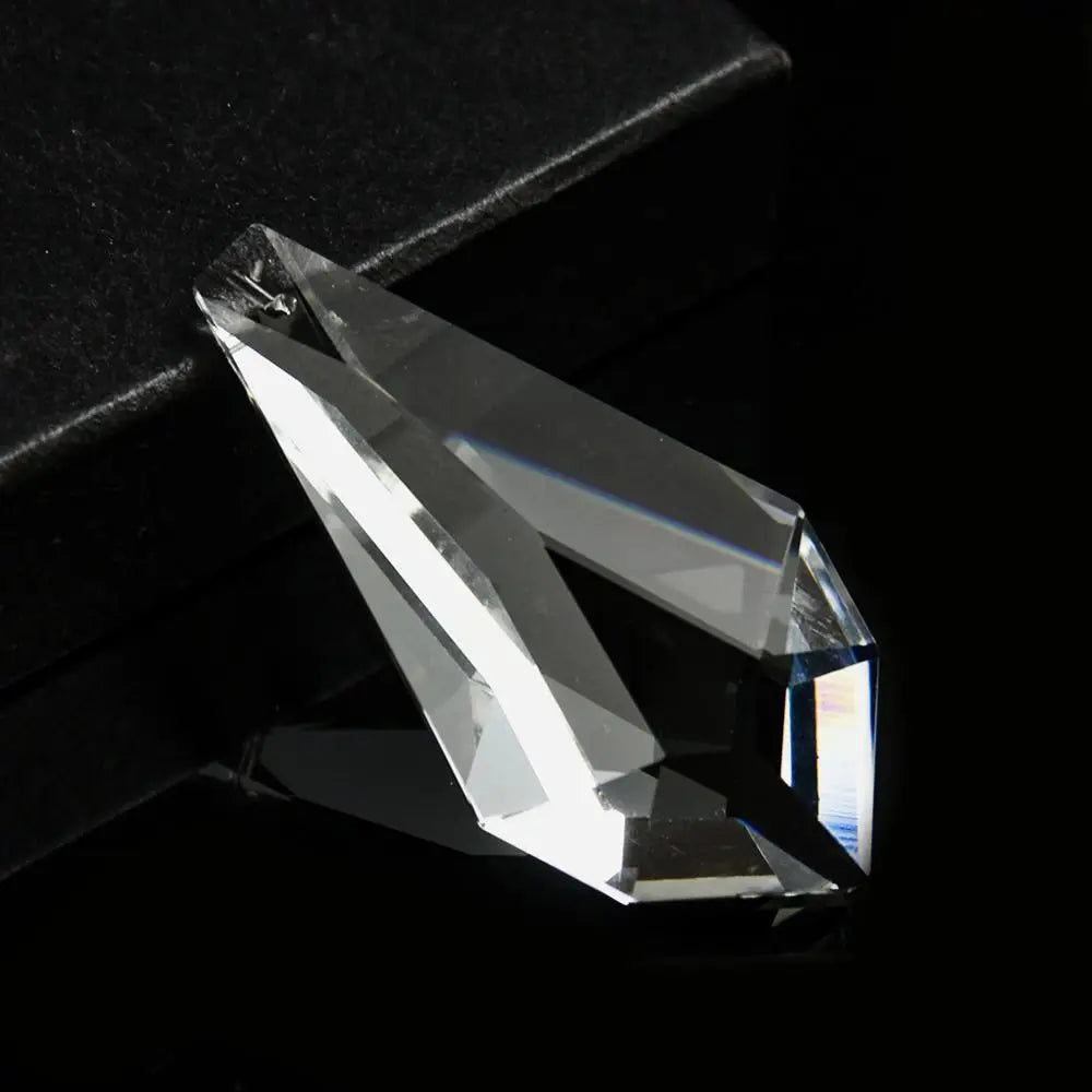 75MM Brilliant Faceted Crystal Prism Suncatcher Chandelier Parts Replacement Lamp Pendant Glass Arrow Lance Art Hanging Decor