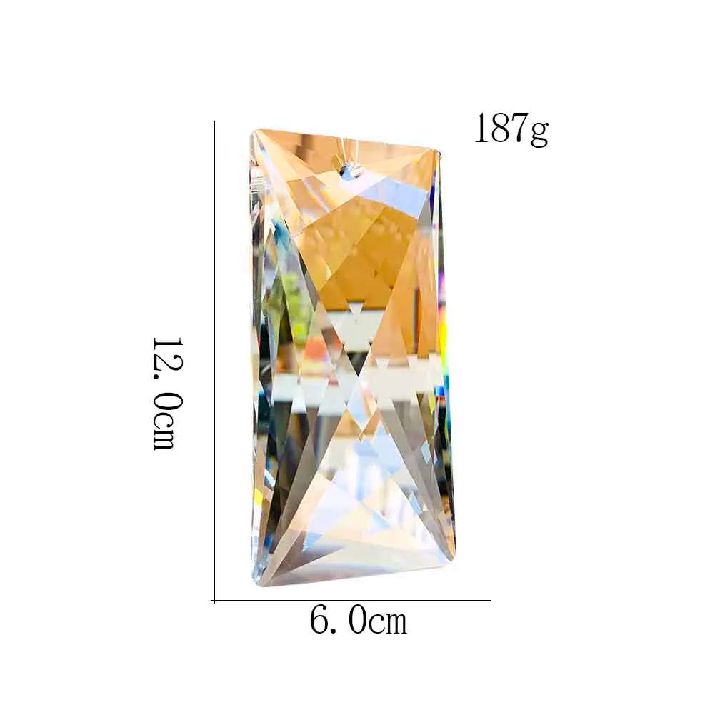 120mm Suncatcher Crystal Prism Chandelier Pendant Party Ornament Glass Art Faceted Hanging Xms 5inches Home Wedding Decor