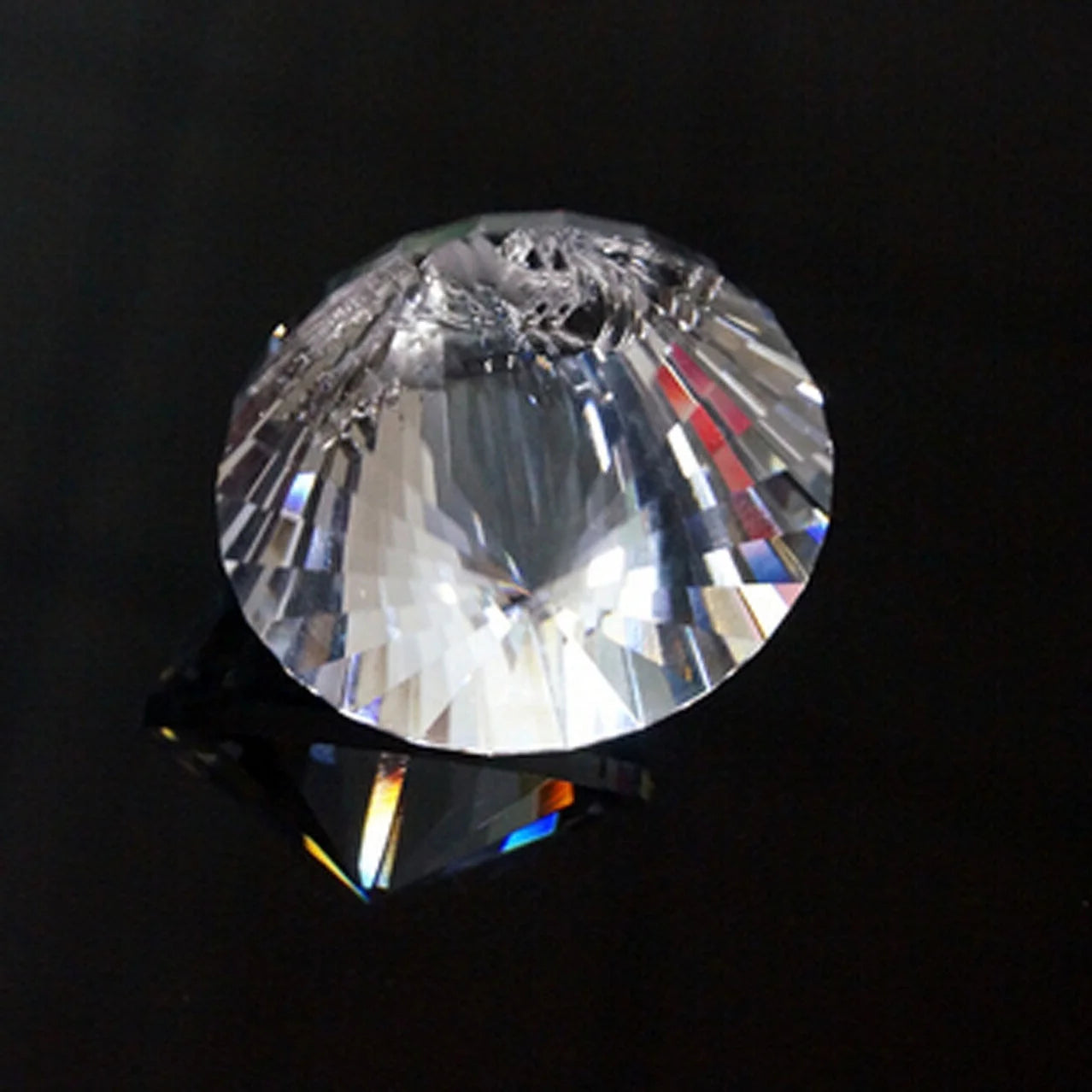 40mm Diamond Crystal Faceted Lamp Prism Circular Cone Pendulum Glass Art Suncatcher Pendant 3D Arrow Point Hanging Chandelier