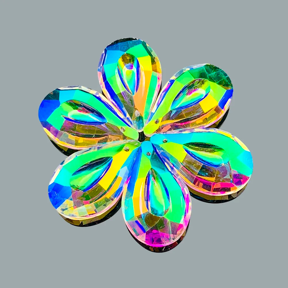 10Pcs Hanging Crystals Prism Pendants Suncatcher for Windows Decoration Chandelier Parts Accessories DIY Home Wedding Decor